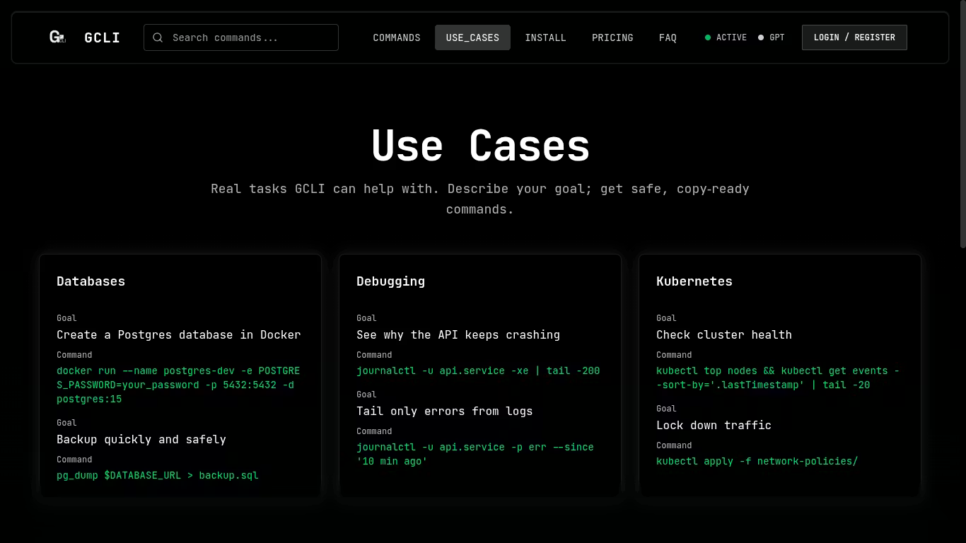 gcli.io — slide 3 of 3