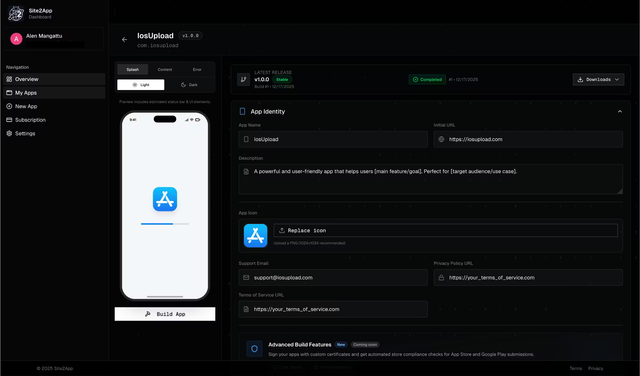 site2app.tech — slide 2 of 5